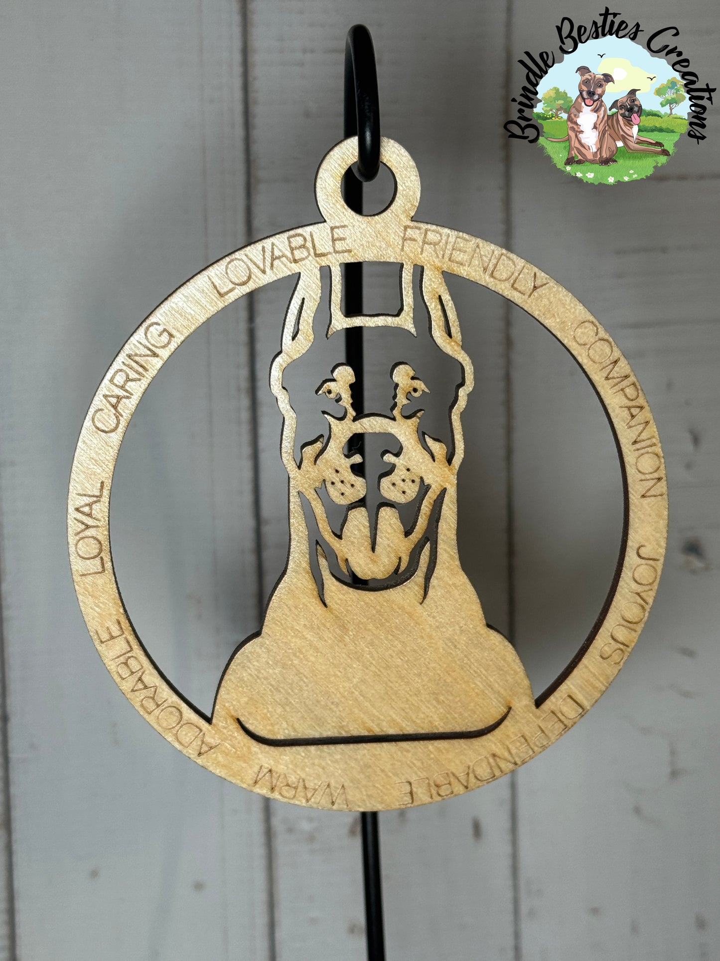Laser-Cut Dog Breed Silhouette Ornaments β Customizable, Natural or Stained Finish