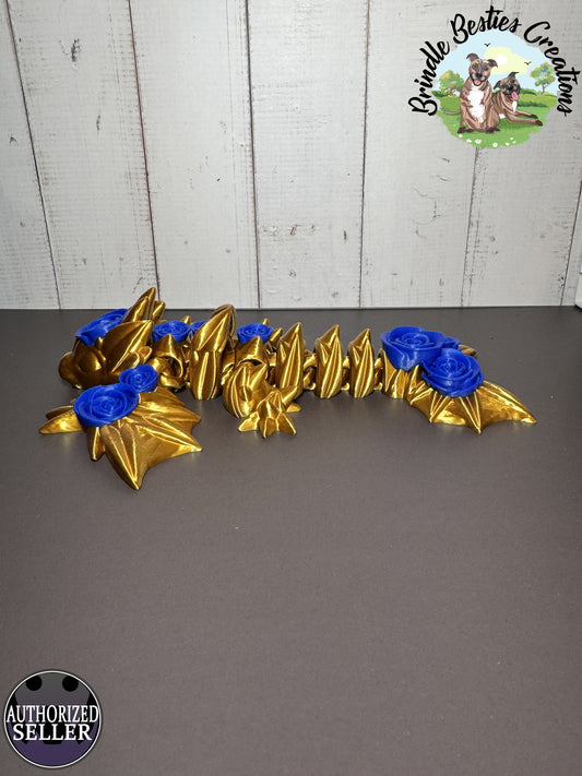 Cinderwing3D Rose Wyvern – 7.5" Articulated Dragon (Authorized Seller)