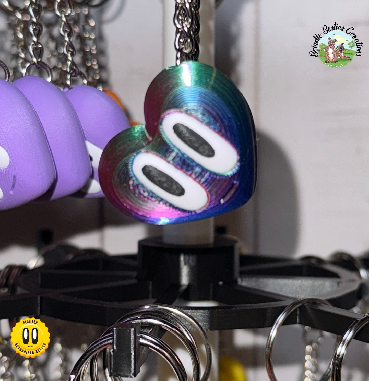 Blob Lab Heart Keychains β Multiple Colors Available and More Coming!