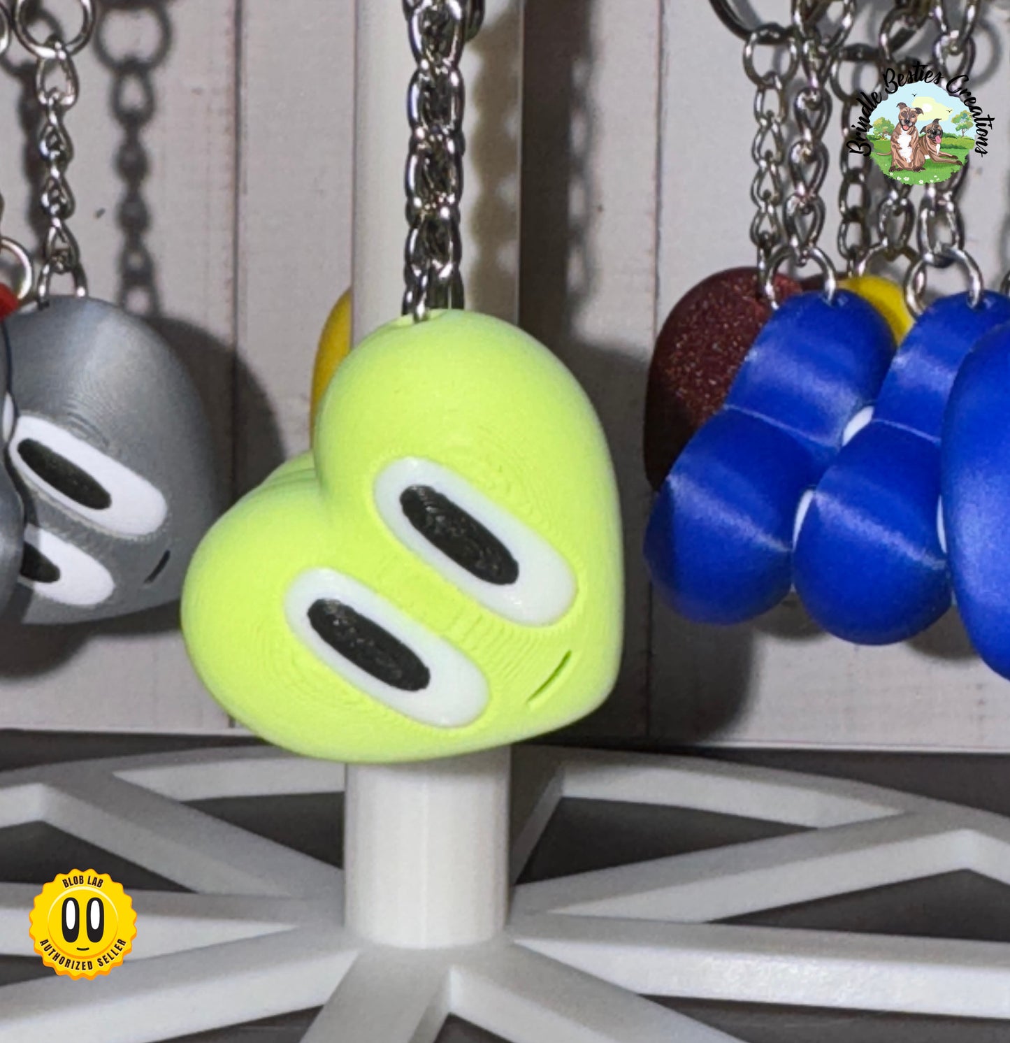 Blob Lab Heart Keychains β Multiple Colors Available and More Coming!