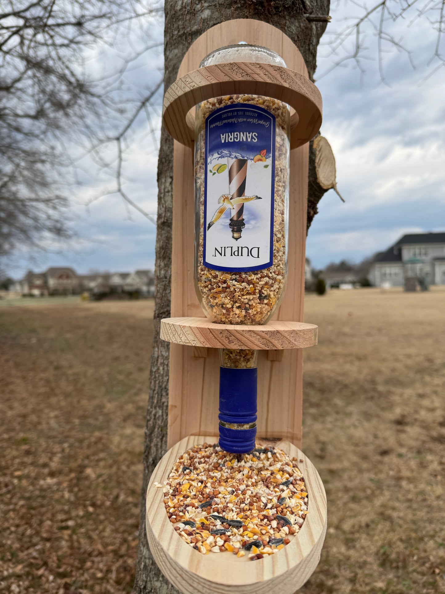Cedar Bird Feeder - Invite Nature to Your Backyard, Eco-Friendly, Rustic Home Décor & Birdwatching Gift