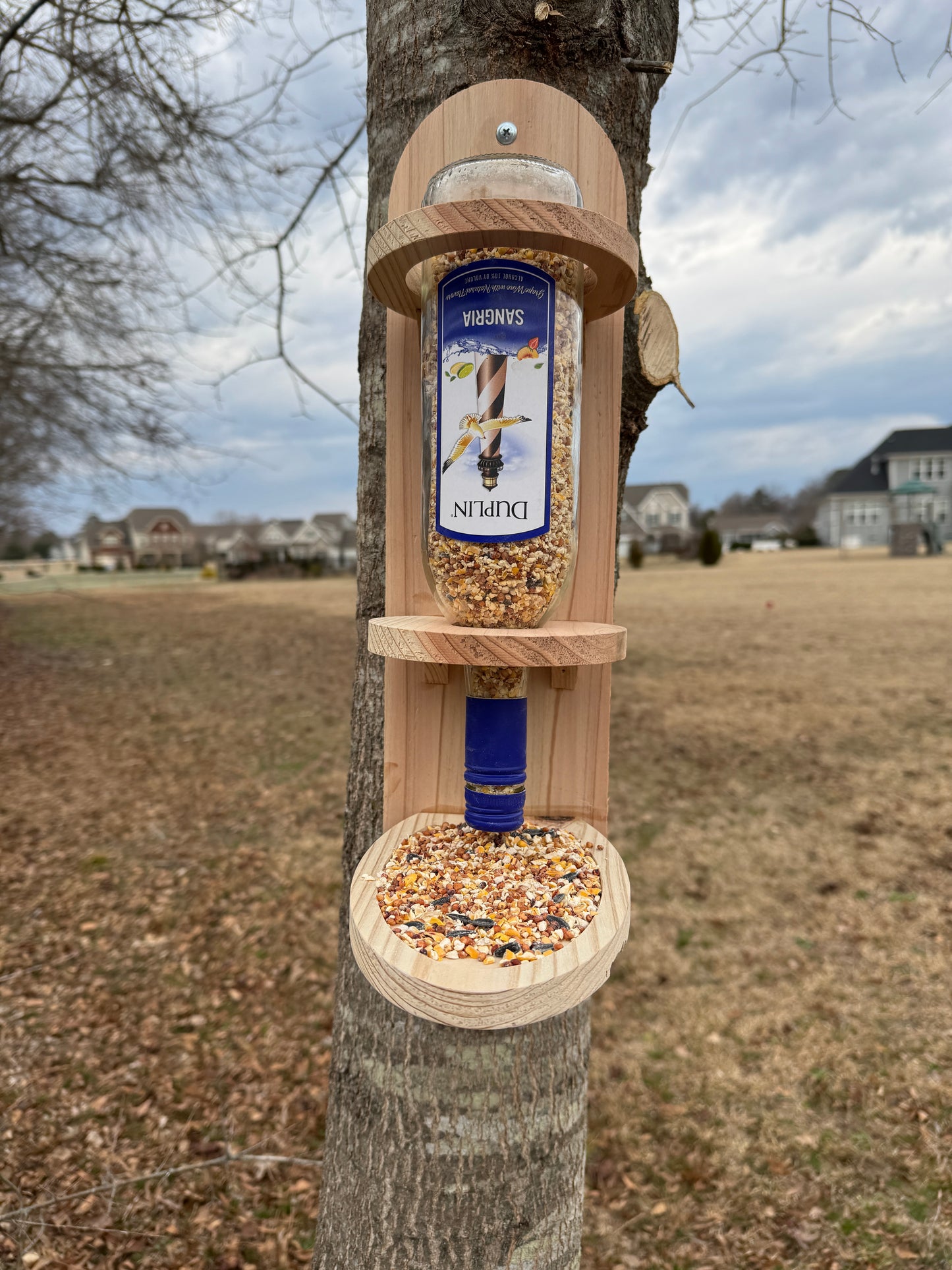 Cedar Bird Feeder - Invite Nature to Your Backyard, Eco-Friendly, Rustic Home Décor & Birdwatching Gift