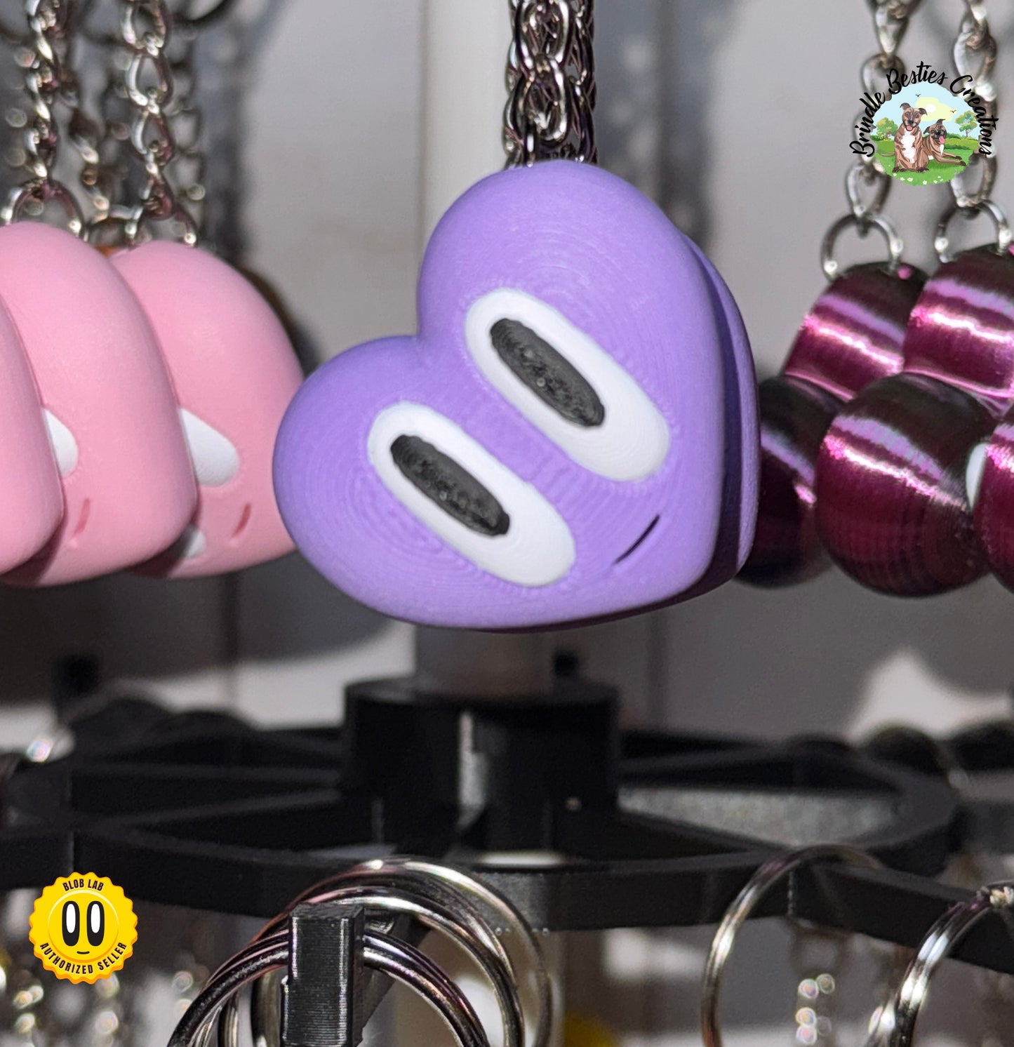 Blob Lab Heart Keychains β Multiple Colors Available and More Coming!