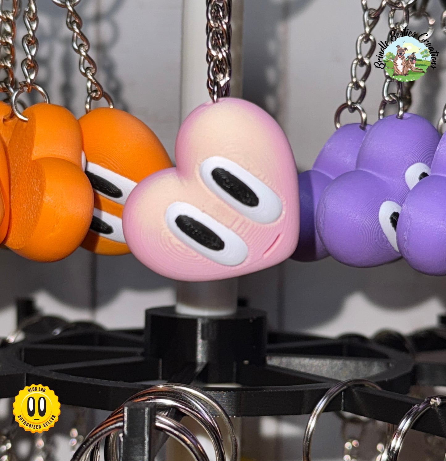 Blob Lab Heart Keychains β Multiple Colors Available and More Coming!