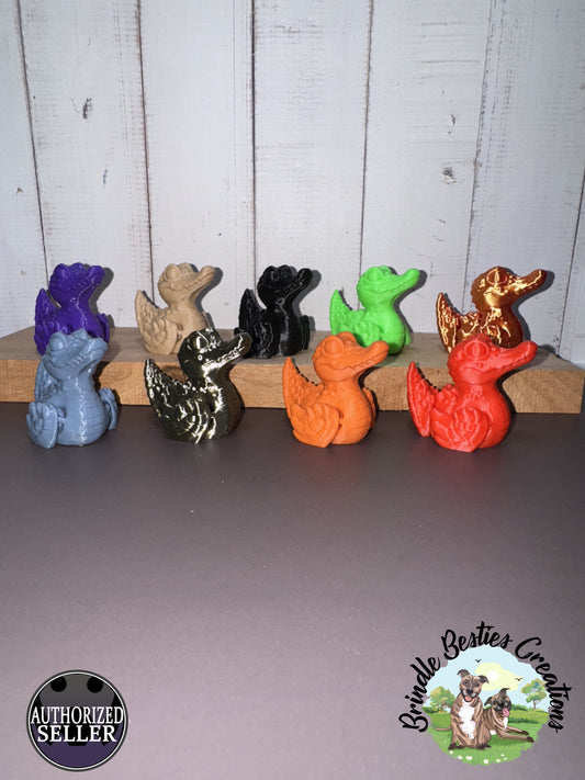 Cinderwing3D Quackodiles – Articulated Mini Duck-Dragons for Jeep Ducks, Collectors & Gifts