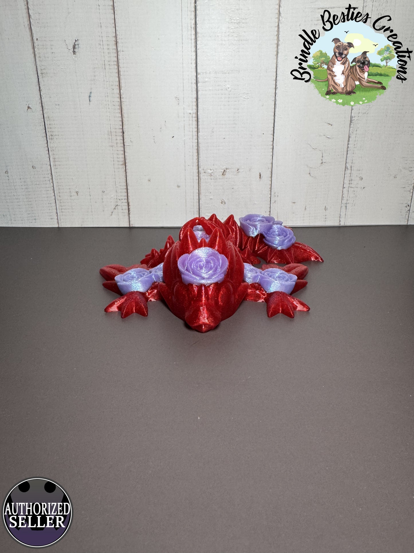 Cinderwing3D Rose Wyvern – 7.5" Articulated Dragon (Authorized Seller)