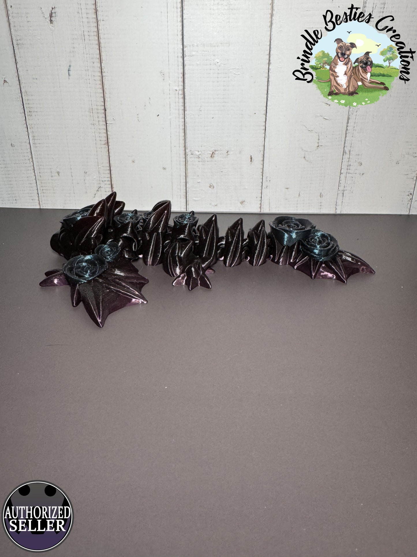 Cinderwing3D Rose Wyvern – 7.5" Articulated Dragon (Authorized Seller)