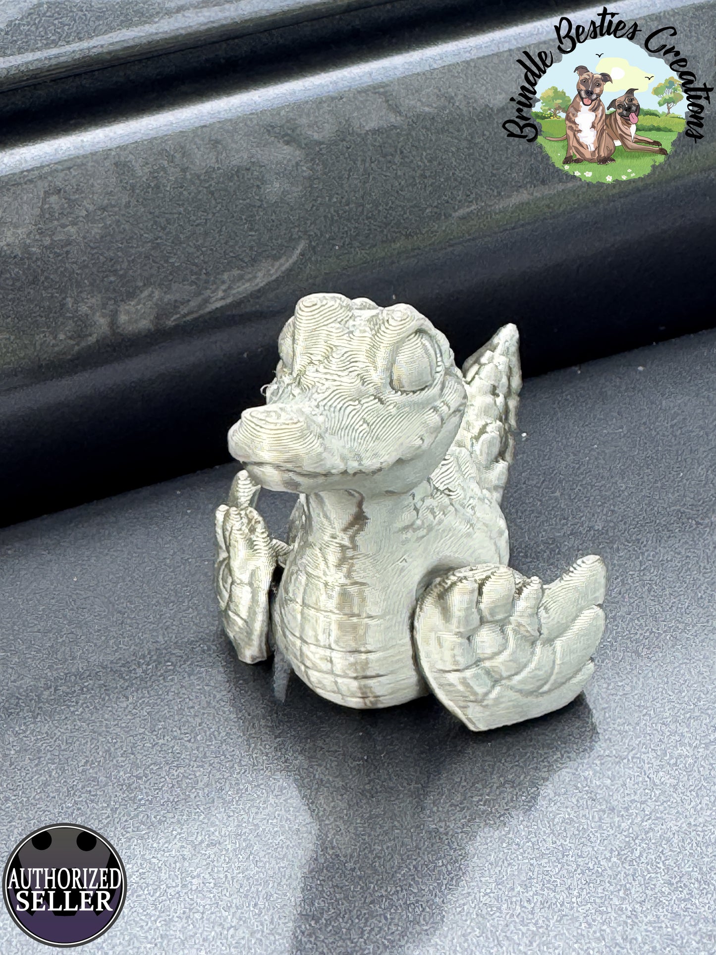 Cinderwing3D Quackodiles – Articulated Mini Duck-Dragons for Jeep Ducks, Collectors & Gifts