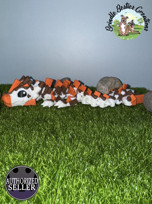 Cinderwing3D S’mores Wingless Dragon – 9" Articulated Collectible