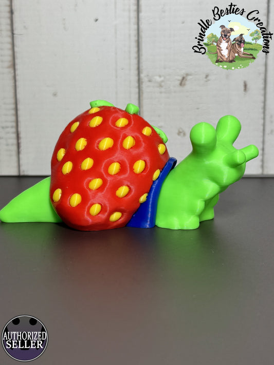Cinderwing3D Strawberry Snail – Bold, Bright, and Berry Delightful!