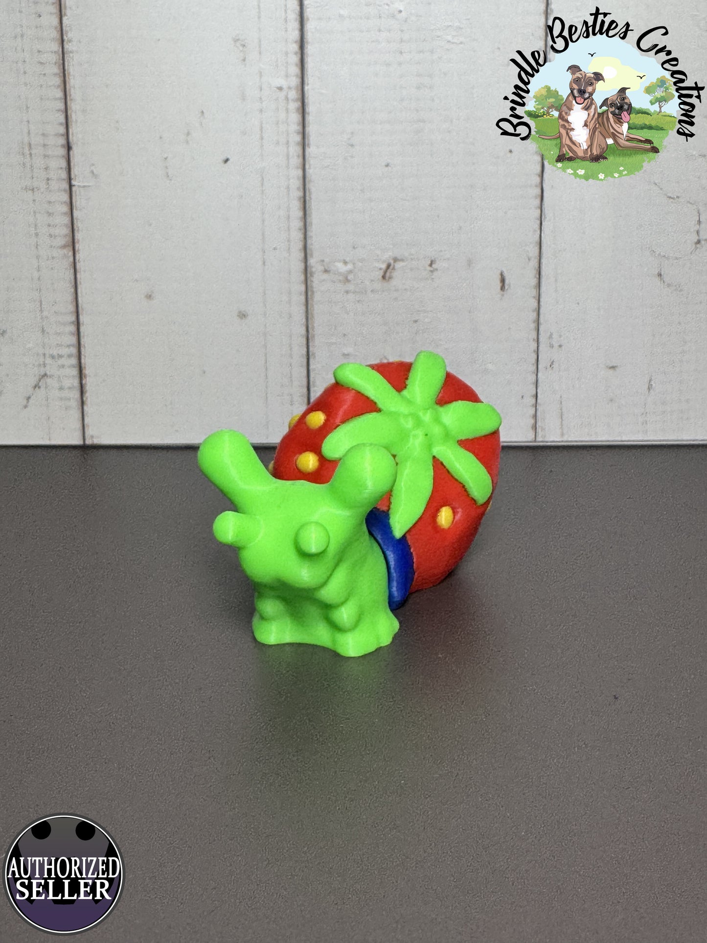 Cinderwing3D Strawberry Snail – Bold, Bright, and Berry Delightful!