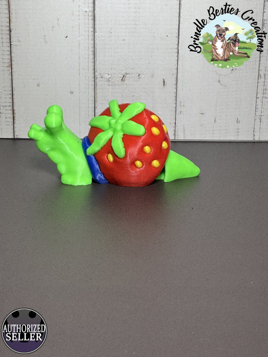 Cinderwing3D Strawberry Snail – Bold, Bright, and Berry Delightful!