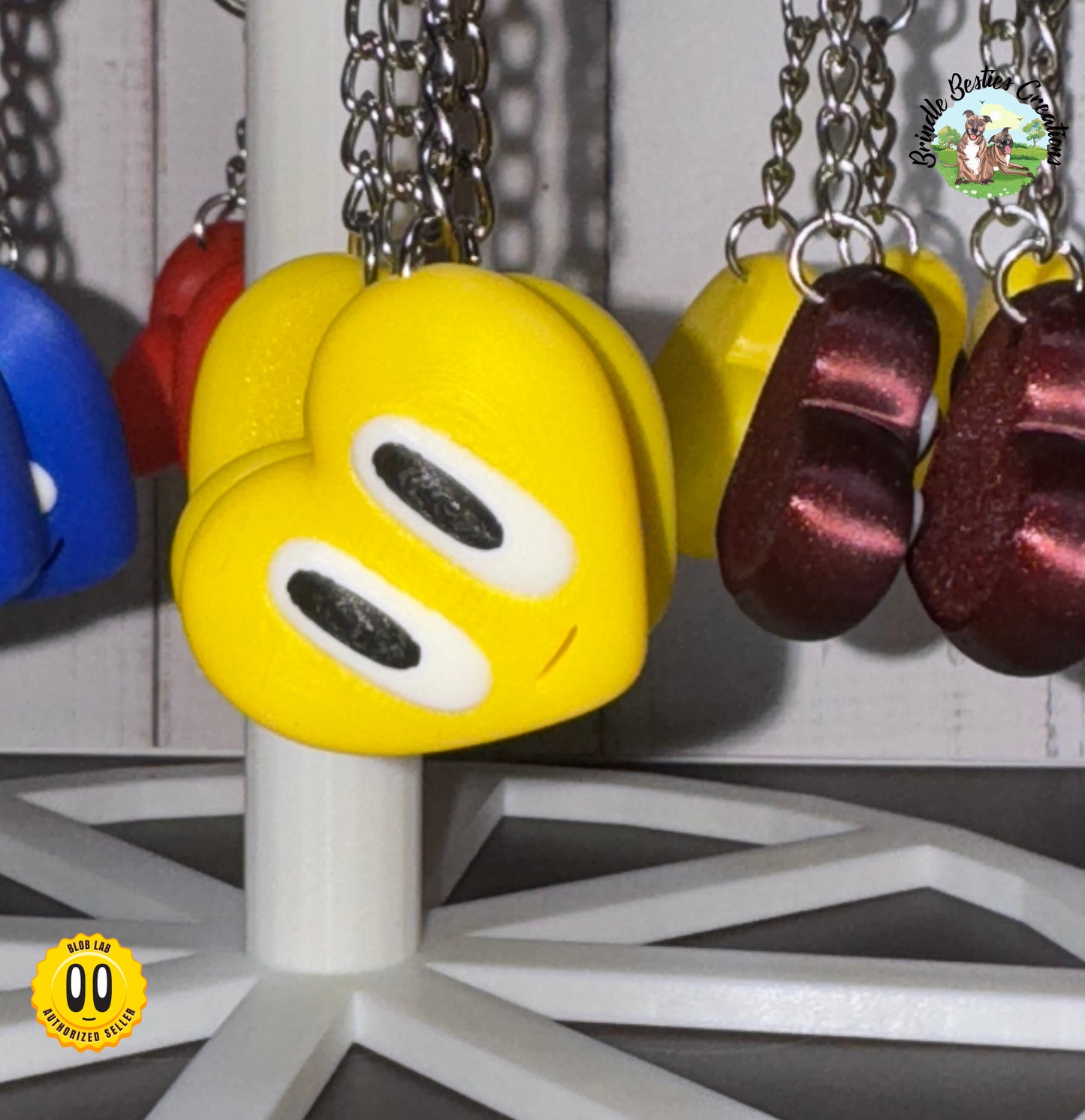 Blob Lab Heart Keychains β Multiple Colors Available and More Coming!