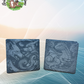 Dragons and Mythical  -  Black Slate Stone Cup Coaster