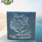Animal Sayings -  Black Slate Stone Cup Coaster