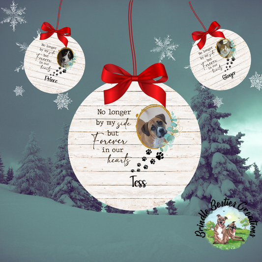 Pet Memorial Christmas Ceramic hanging Ornament