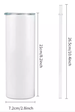 Christmas Be Gone - 20oz White skinny straight Stainless Steel Insulated