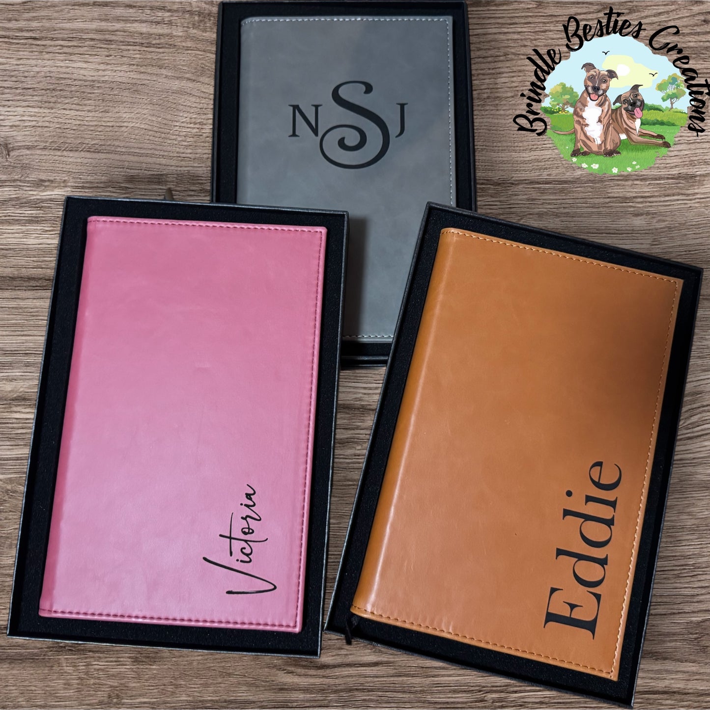 Personalized Vegan Leather Journal Notebook | Laser Engraved Custom Gift | Monogram Journal | Corporate & Personal Gift