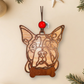 Personalized Dog Ornament | Layered Wood Pet Memorial or Keepsake
