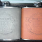 Custom Engraved Leather Flask – Personalized Gift for Dad, Groomsmen, or Special Occasions