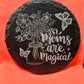 Mother's Day -  Black Slate Stone Cup Coaster