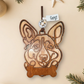 Personalized Dog Ornament | Layered Wood Pet Memorial or Keepsake