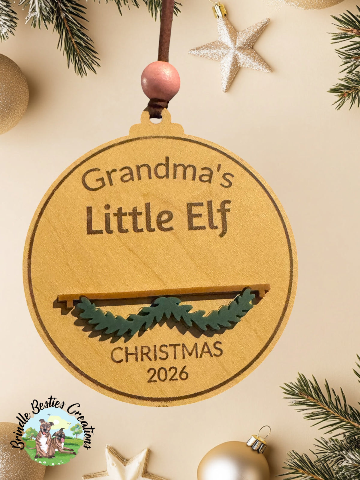 Personalized Christmas Name Block Ornament | Custom Family & Baby Keepsake | Pet Ornament
