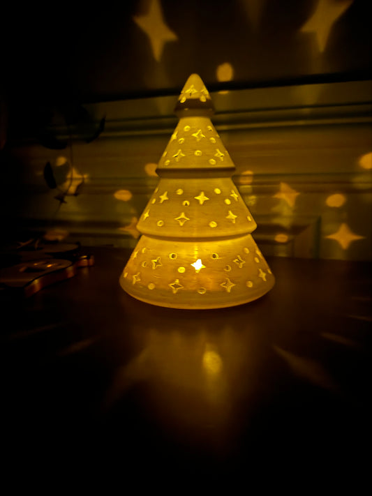 Christmas Tree 3d printed with LED Light for Desk/Table