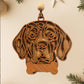 Personalized Dog Ornament | Layered Wood Pet Memorial or Keepsake