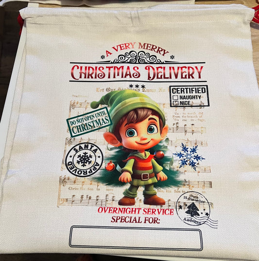 Customizable Santa Sacks