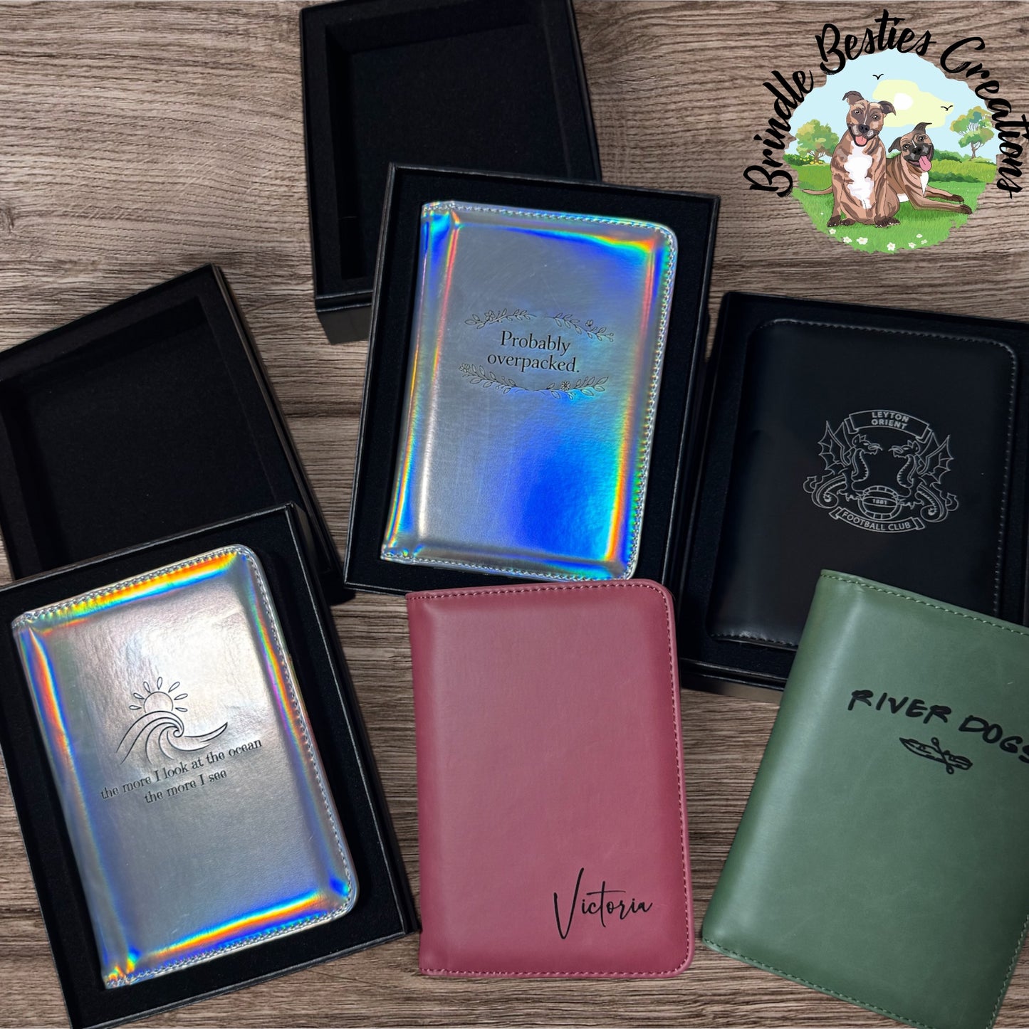 Personalized Passport Wallet | RFID Blocking Vegan Leather Passport Holder | Laser Engraved Travel Gift | Custom Passport Cover