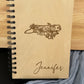 Personalized Wooden Notebook – Custom Engraved Journal