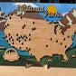 Personalized National Parks Journey Map | Explore America’s Beauty | Unique Travel Gift for Nature Lovers & Adventurers