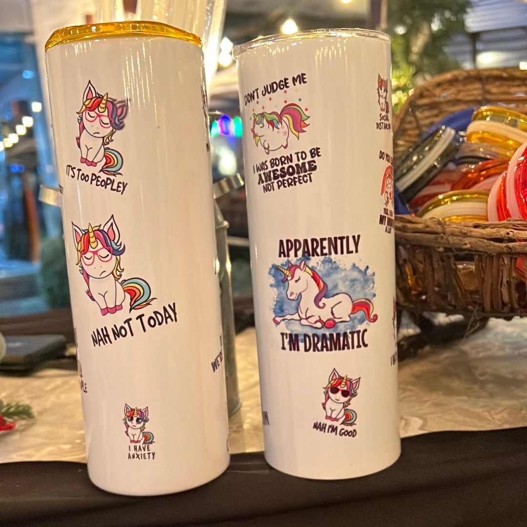 Funny Unicorn Sayings - 20oz Tumbler