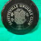 Fayetteville Ukulele CLub Black Slate Stone Cup Coaster