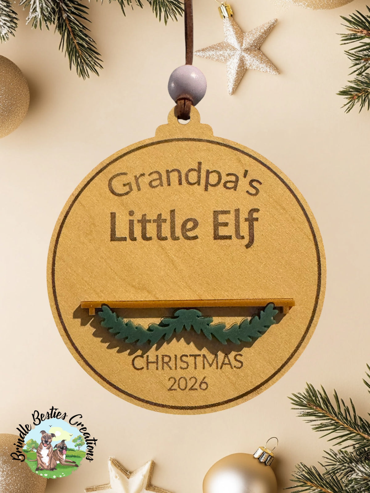Personalized Christmas Name Block Ornament | Custom Family & Baby Keepsake | Pet Ornament