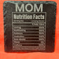 Mother's Day -  Black Slate Stone Cup Coaster