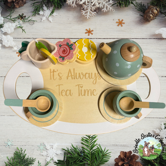 Tea Time is the Best Time! Personalized Tray for Little Ones