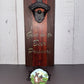 Wall-Mounted Hardwood Bottle Opener – Resin Inlay Quotes