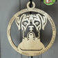 Laser-Cut Dog Breed Silhouette Ornaments – Customizable, Natural or Stained Finish