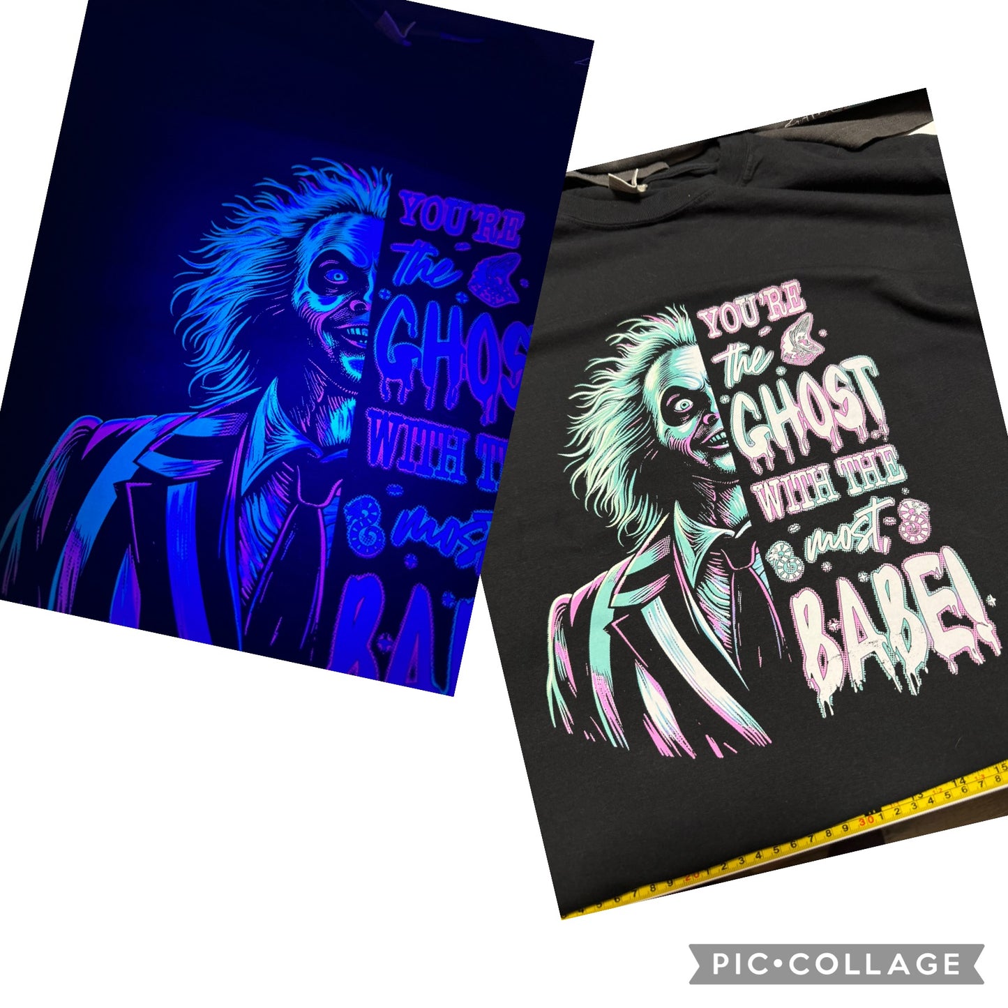 UV Glowing - Ghost With the Most  Full Color Shirt