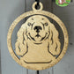 Laser-Cut Dog Breed Silhouette Ornaments – Customizable, Natural or Stained Finish