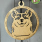 Laser-Cut Dog Breed Silhouette Ornaments – Customizable, Natural or Stained Finish