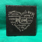 Mother's Day -  Black Slate Stone Cup Coaster
