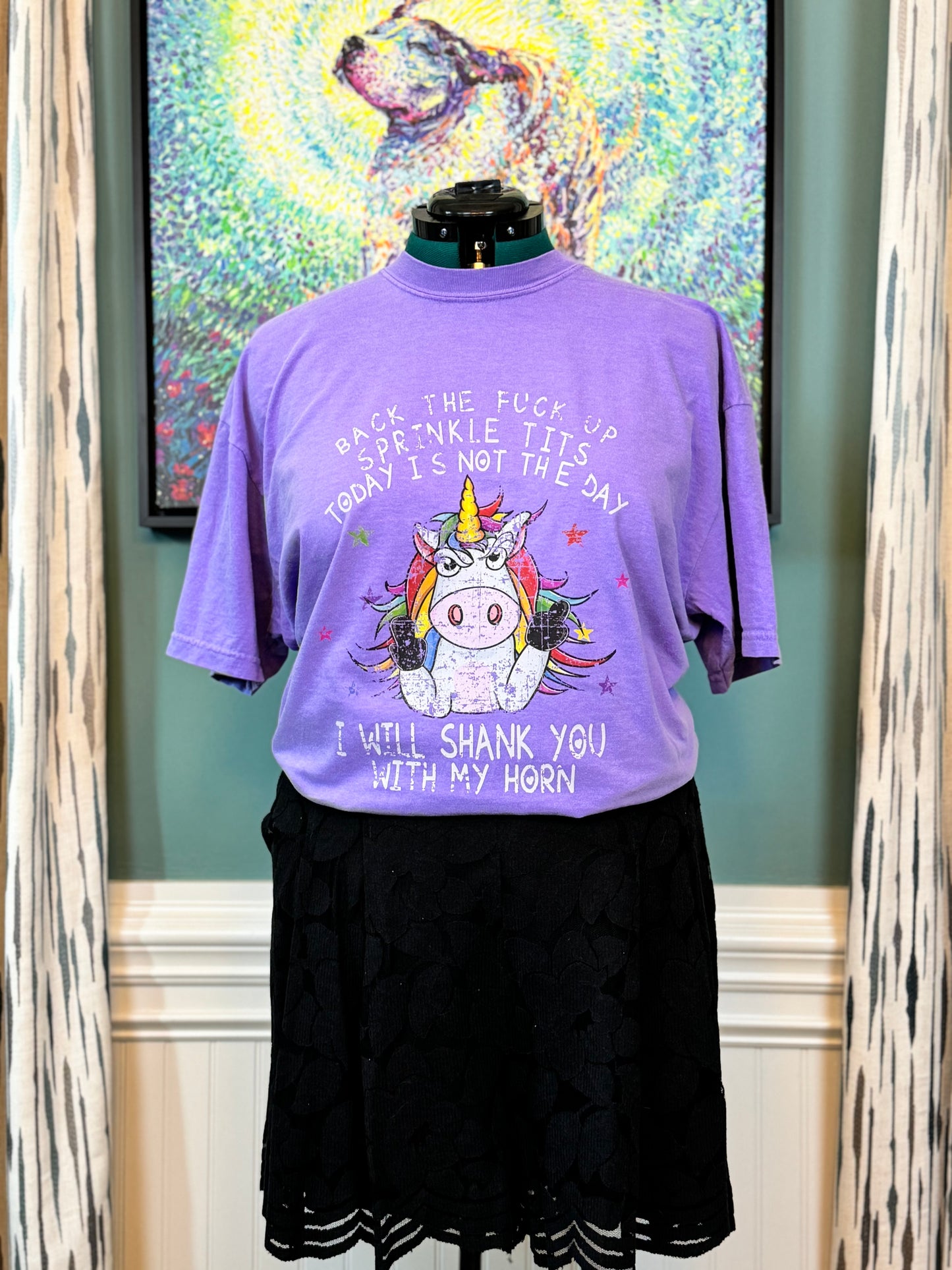 Back up sprinkle tits I will shank you -  Full Color Shirt