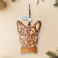 Personalized Dog Ornament | Layered Wood Pet Memorial or Keepsake