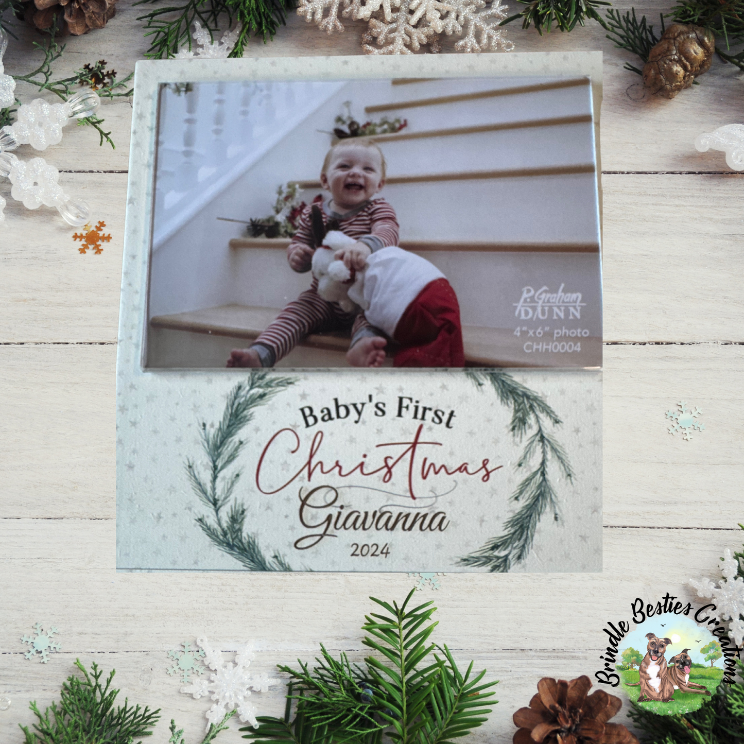 Personalized Baby’s First Christmas with Photo