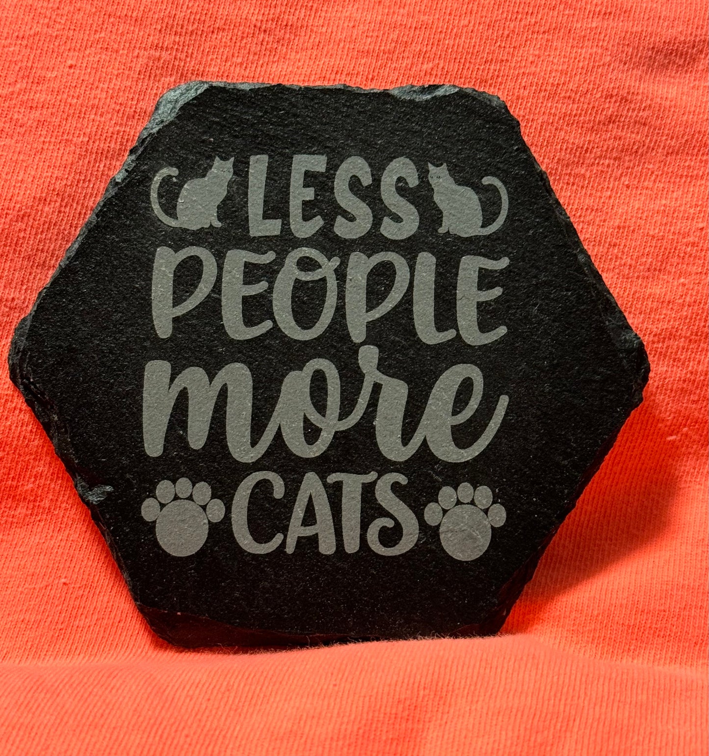 Animal Sayings -  Black Slate Stone Cup Coaster