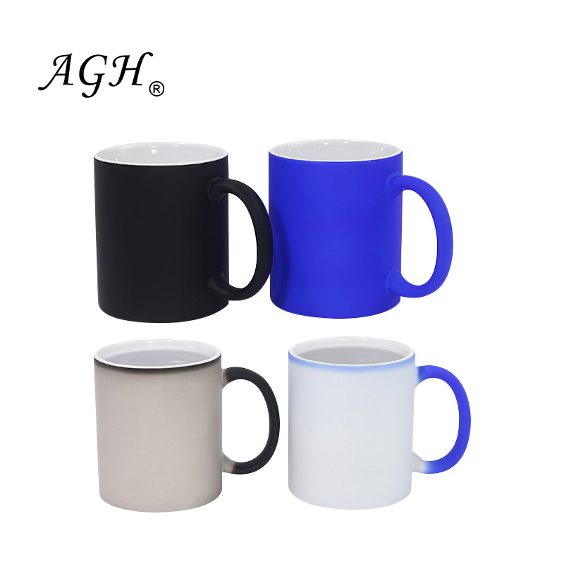 Customizable - Frosted Color Change 11 oz Porcelain Mugs