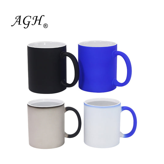 Customizable - Frosted Color Change 11 oz Porcelain Mugs